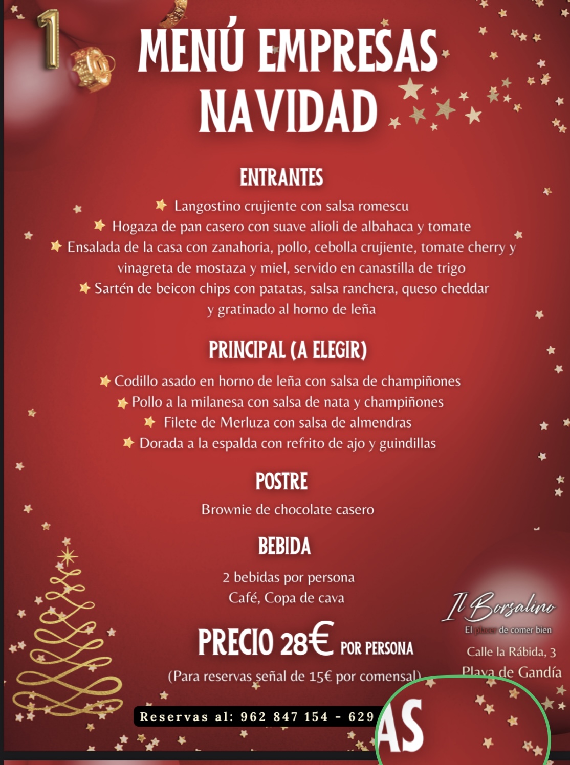 Menús de grupos 3